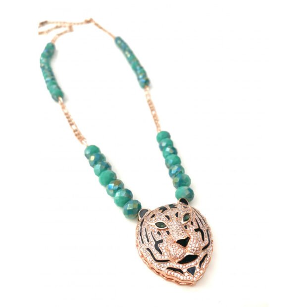 Κολιέ Panther Green