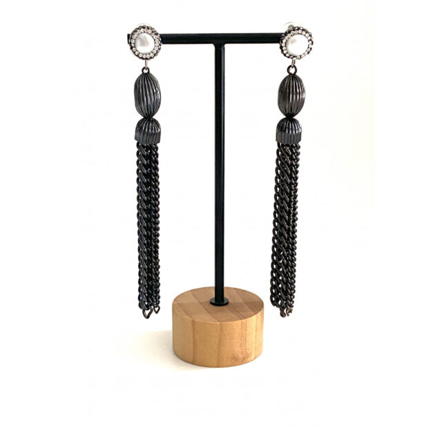 Σκουλαρίκια Pearl & Chain